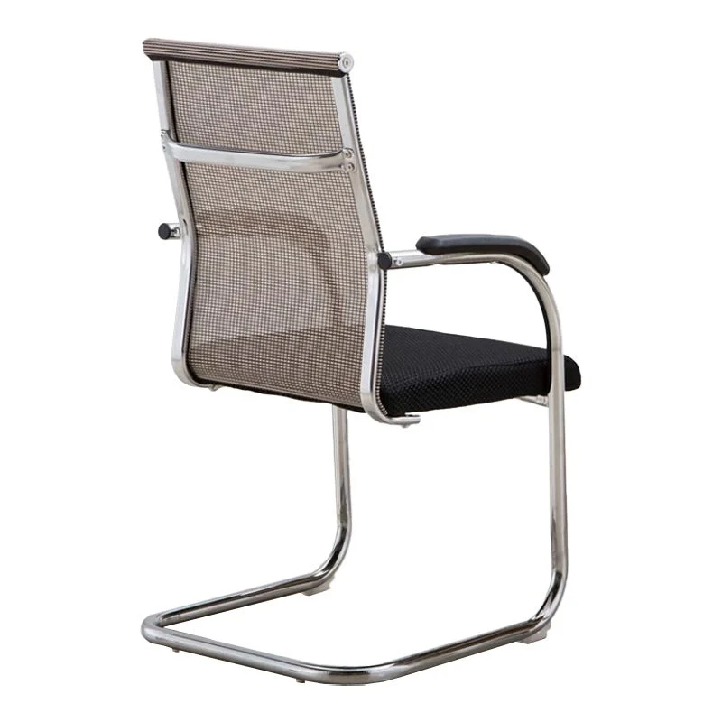 Fauteuil contemporain à bras fixes sans chaise de conférence à roulettes Clearhalo