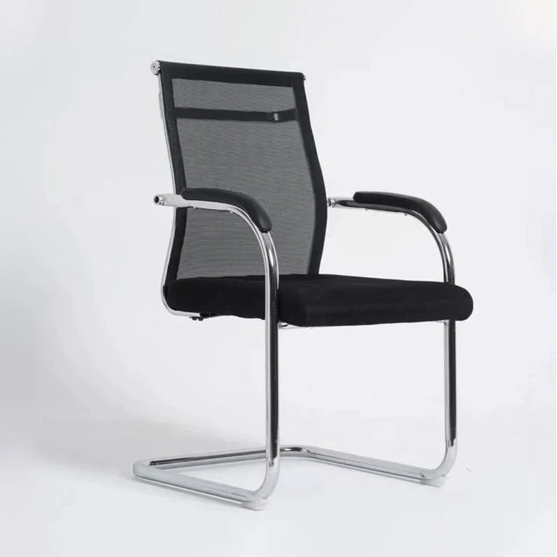 Fauteuil contemporain à bras fixes sans chaise de conférence à roulettes Clearhalo