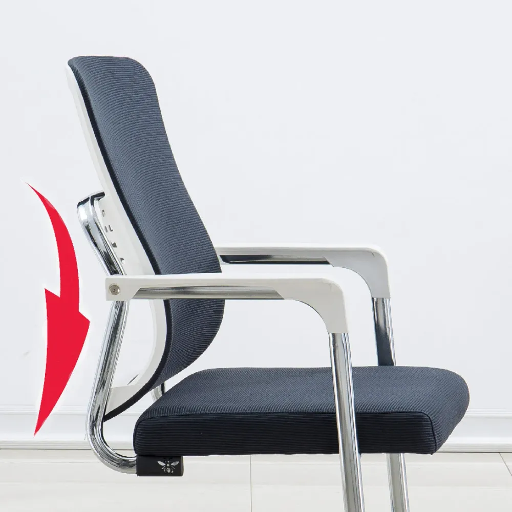 Fauteuil contemporain gris, chaise de bureau rembourrée respirante AirGrid Clearhalo