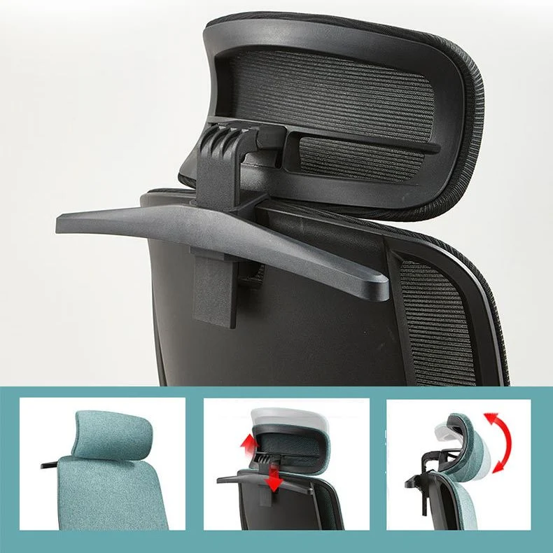 Fauteuil contemporain à hauteur de siège réglable, oreiller inclus, chaise de bureau Clearhalo