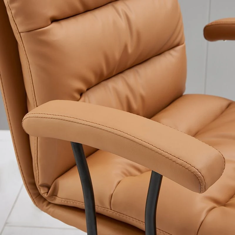 Fauteuil contemporain rembourré, chaise de bureau à hauteur de siège réglable Clearhalo