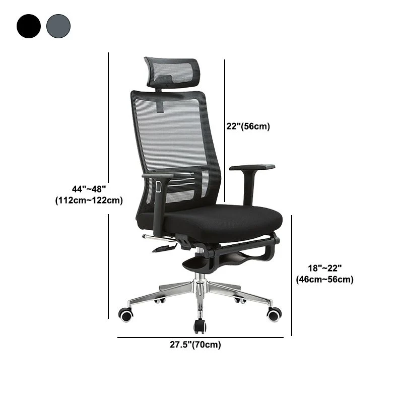 Fauteuil contemporain repose-pieds chaise de bureau oreiller inclus Clearhalo