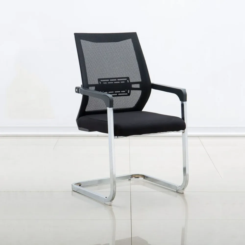 Fauteuil contemporain respirant AirGrid rembourré chaise noire Clearhalo