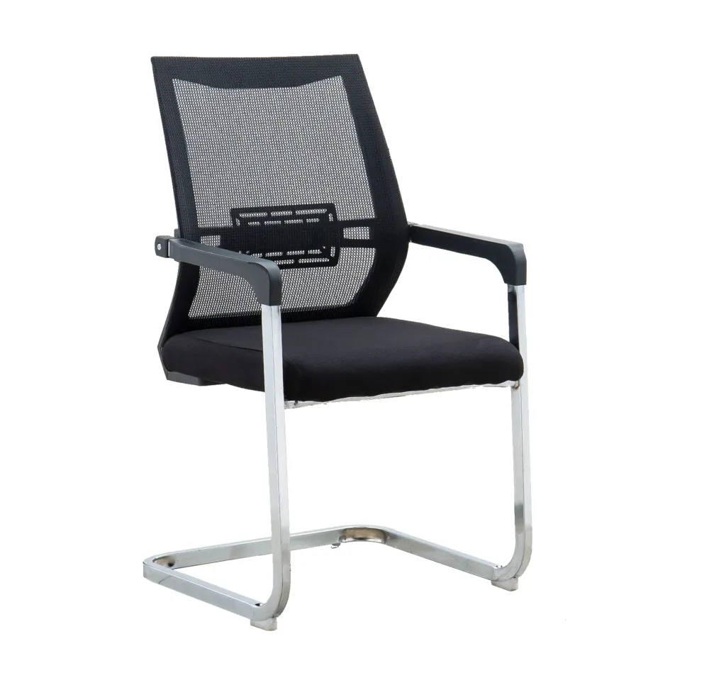 Fauteuil contemporain respirant AirGrid rembourré chaise noire Clearhalo
