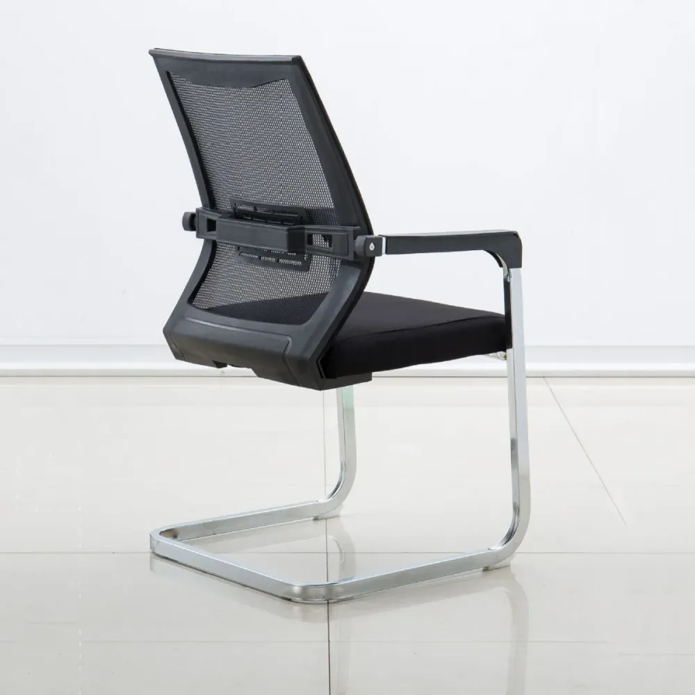 Fauteuil contemporain respirant AirGrid rembourré chaise noire Clearhalo