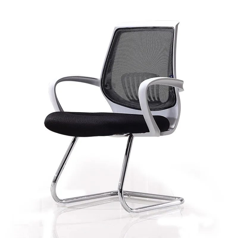 Fauteuil contemporain à soutien lombaire, chaise de bureau à bras fixes Clearhalo