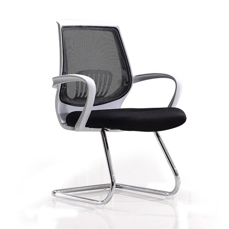 Fauteuil contemporain à soutien lombaire, chaise de bureau à bras fixes Clearhalo