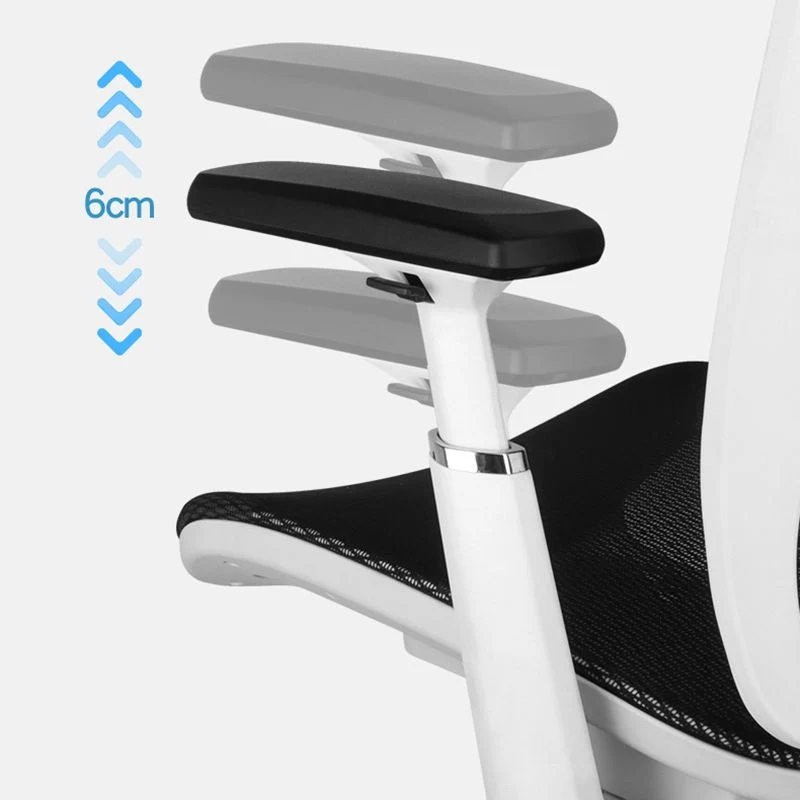 Fauteuil de direction à bras réglables, mécanisme d'inclinaison, hauteur de siège réglable Clearhalo