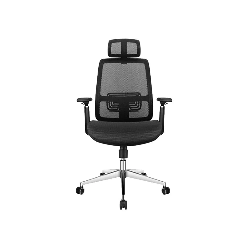 Fauteuil de direction à bras réglables, mécanisme d'inclinaison, hauteur de siège réglable Clearhalo