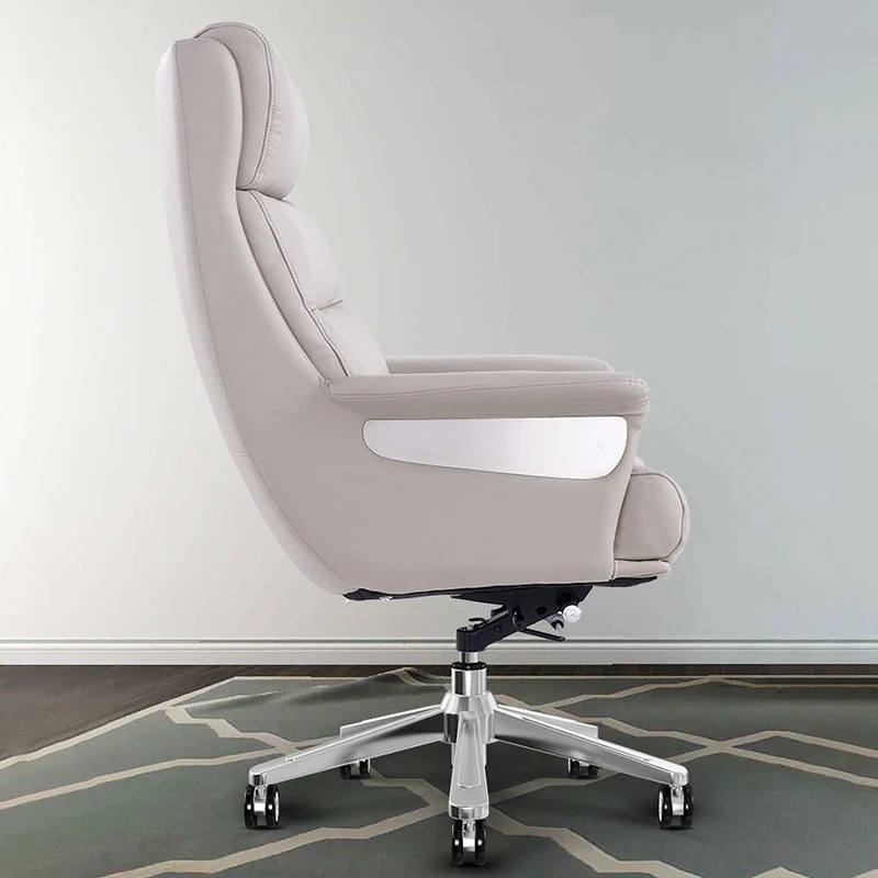 Fauteuil de direction contemporain en cuir à dossier haut de 29 po de largeur Clearhalo