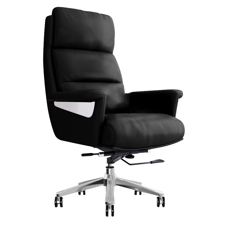 Fauteuil de direction contemporain en cuir à dossier haut de 29 po de largeur Clearhalo