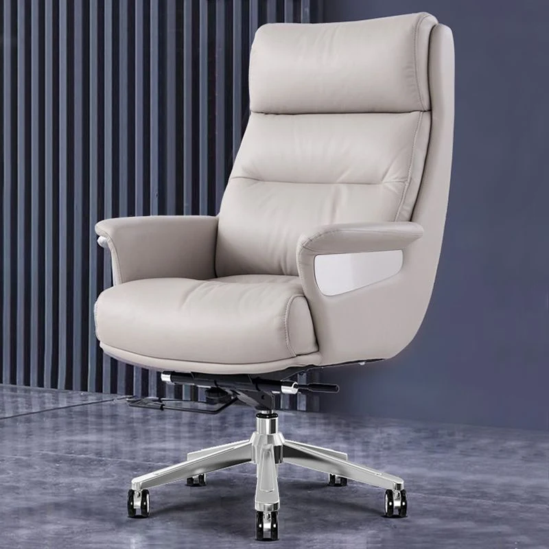 Fauteuil de direction contemporain en cuir à dossier haut de 29 po de largeur Clearhalo