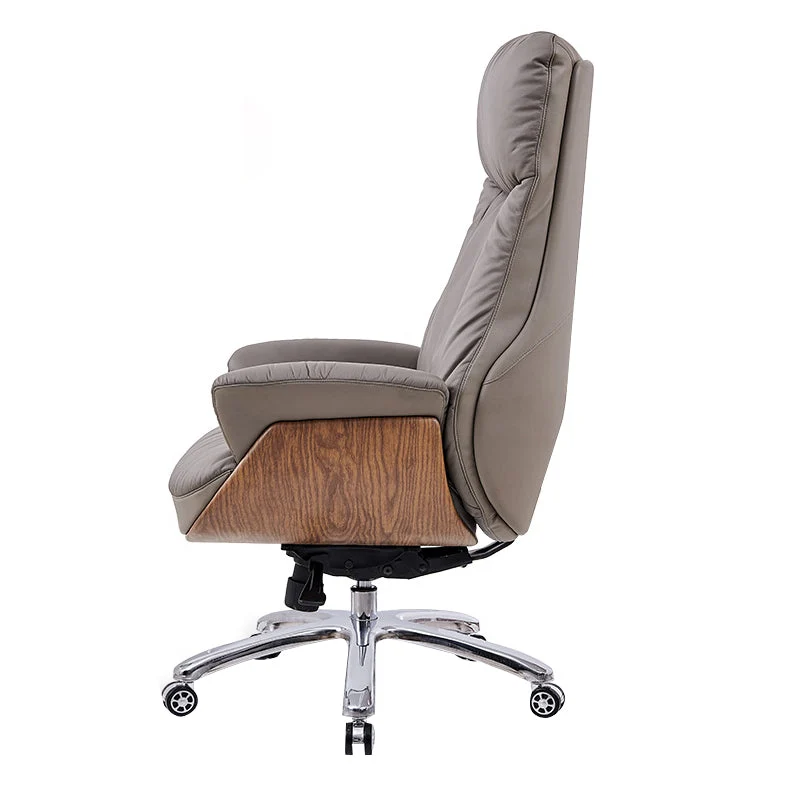 Fauteuil de direction contemporain à dossier haut, roues ergonomiques, mécanisme d'inclinaison Clearhalo