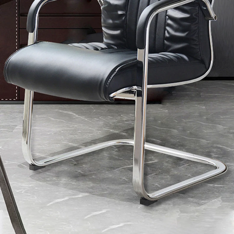Fauteuil de direction contemporain de 22 po de large, sans roulettes, chaise de direction Clearhalo