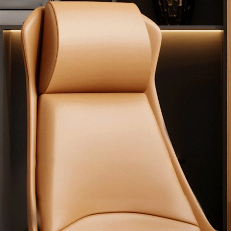 Fauteuil de direction en cuir moderne, chaise de bureau à mécanisme d'inclinaison à dossier haut Clearhalo