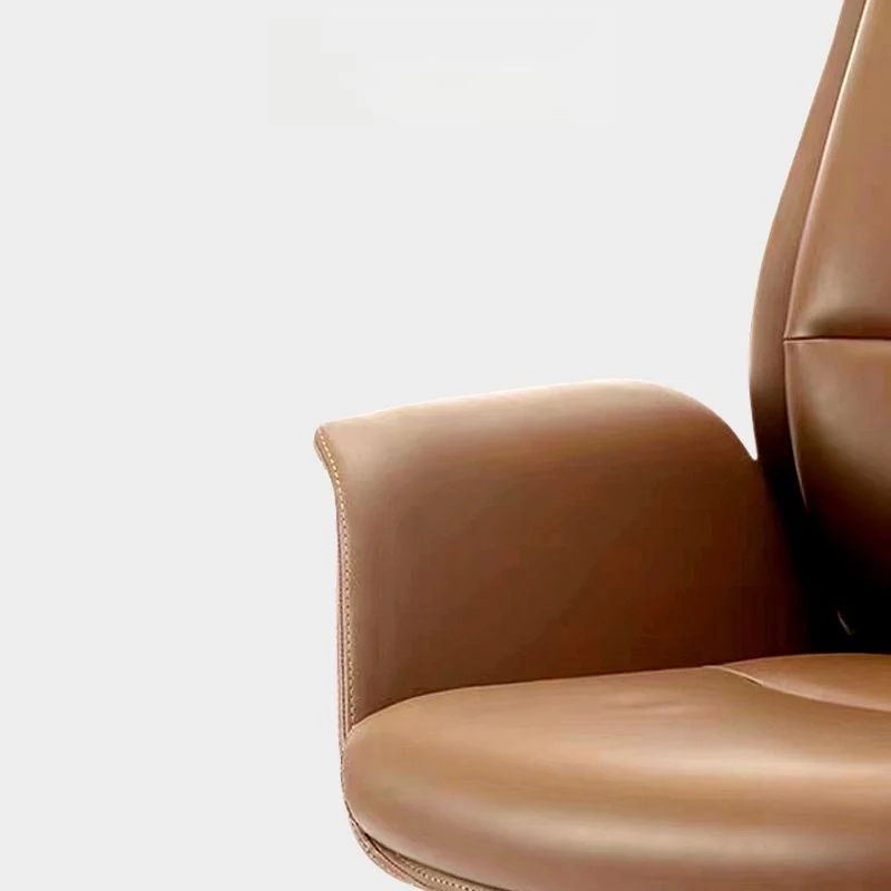 Fauteuil de direction en cuir moderne, chaise ergonomique des gestionnaires pour le bureau Clearhalo