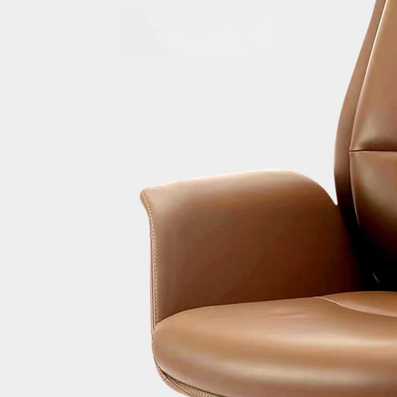 Fauteuil de direction en cuir moderne, chaise ergonomique des gestionnaires pour le bureau Clearhalo