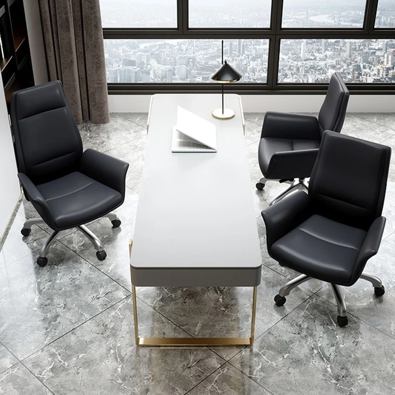 Fauteuil de direction en cuir moderne, chaise ergonomique des gestionnaires pour le bureau Clearhalo