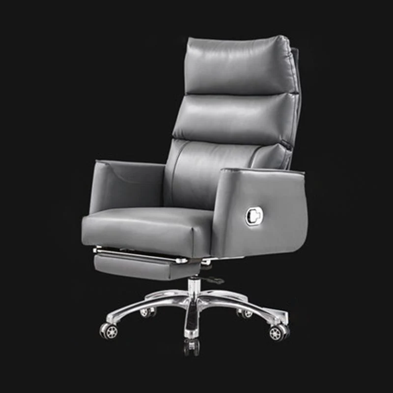 Fauteuil de direction à dossier haut, chaise de bureau réglable contemporaine Clearhalo