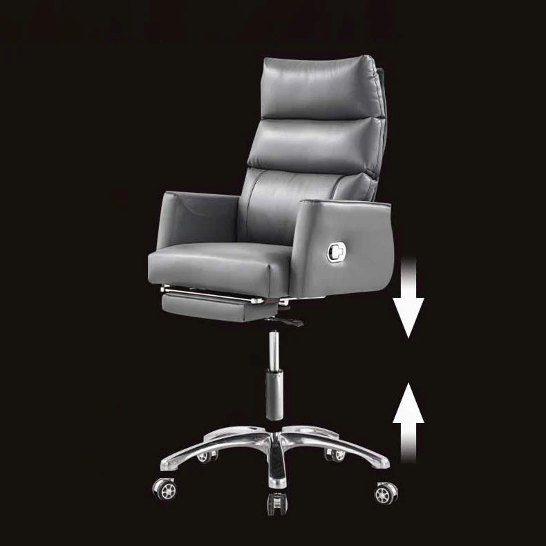 Fauteuil de direction à dossier haut, chaise de bureau réglable contemporaine Clearhalo