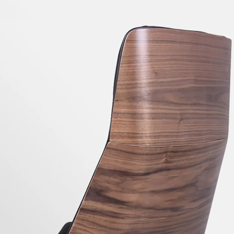 Fauteuil de direction à dossier haut, fauteuil contemporain sans accoudoirs en similicuir Clearhalo