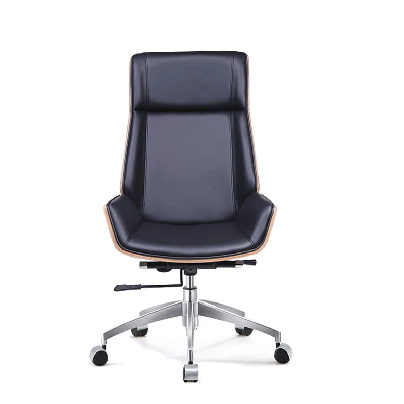 Fauteuil de direction à dossier haut, fauteuil contemporain sans accoudoirs en similicuir Clearhalo