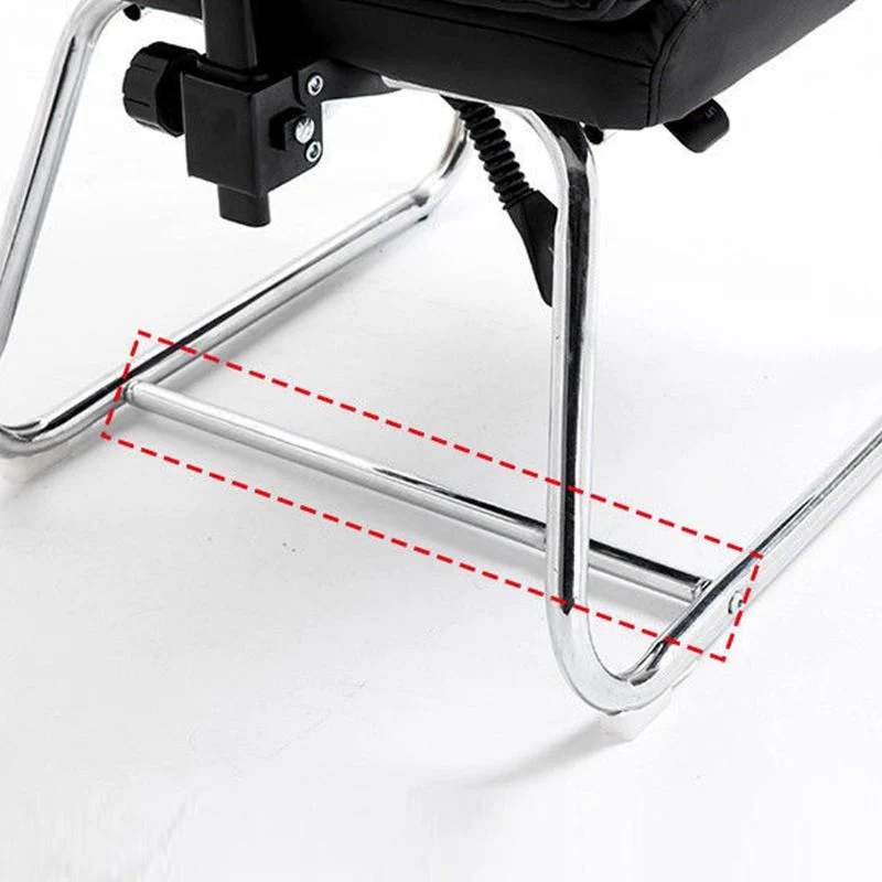 Fauteuil de direction ergonomique moderne, bras réglables, sans roues, chaise de direction Clearhalo