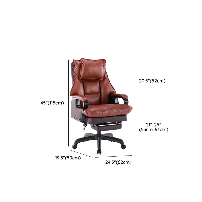 Fauteuil de direction moderne à bras rembourrés, chaise de travail ergonomique pour le bureau Clearhalo