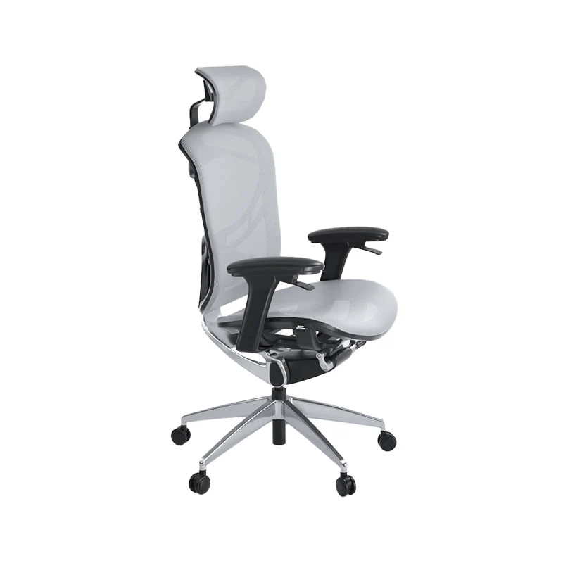 Fauteuil de direction moderne en maille, fauteuil de direction à bras réglables pour le bureau Clearhalo