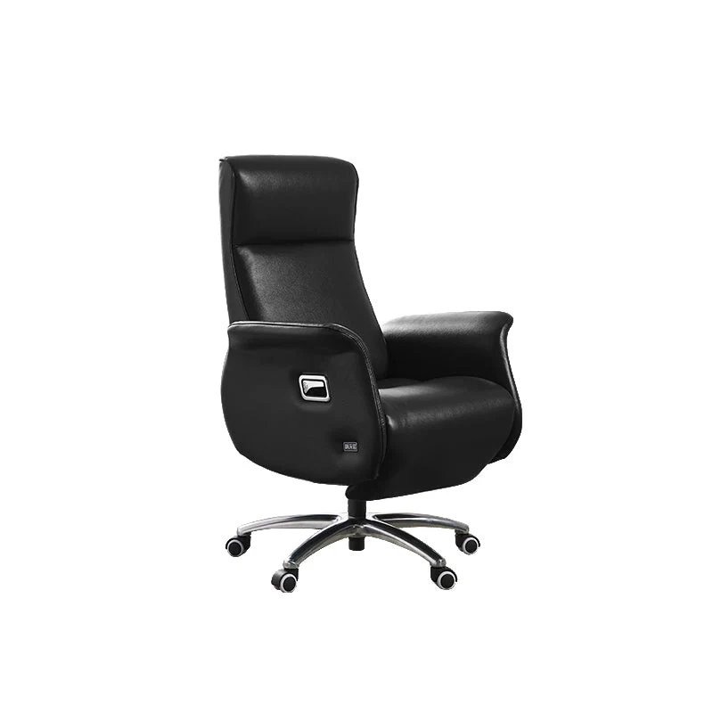 Fauteuil de direction moderne sans accoudoirs, fauteuil de direction en cuir pour bureau Clearhalo