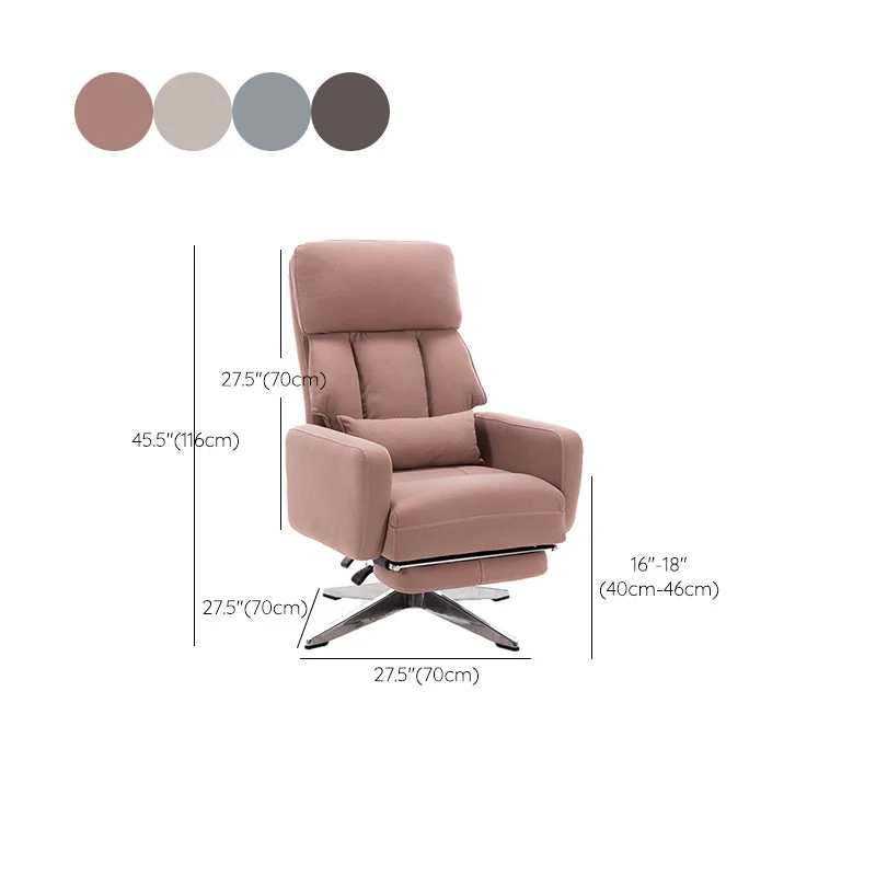 Fauteuil de direction moderne sans bras, repose-pieds inclus, chaise de direction pour le bureau Clearhalo