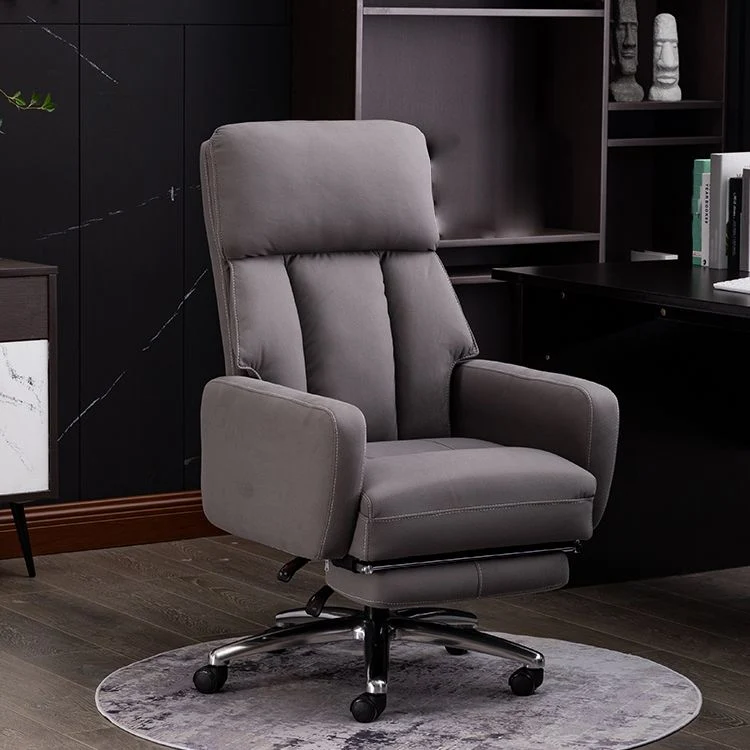 Fauteuil de direction moderne sans bras, repose-pieds inclus, chaise de direction pour le bureau Clearhalo