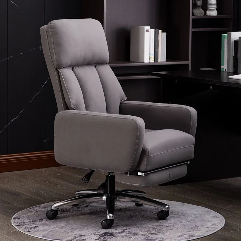 Fauteuil de direction moderne sans bras, repose-pieds inclus, chaise de direction pour le bureau Clearhalo