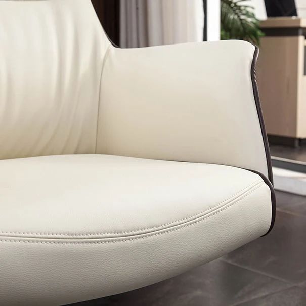 Fauteuil de direction moderne en simili cuir, fauteuil pivotant sans accoudoirs à dossier haut Clearhalo