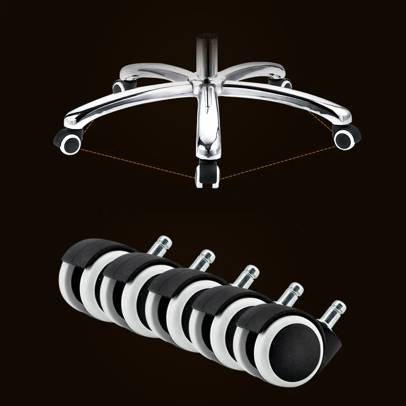 Fauteuil de direction pivotant avec roulettes, fauteuil de direction en simili cuir Clearhalo