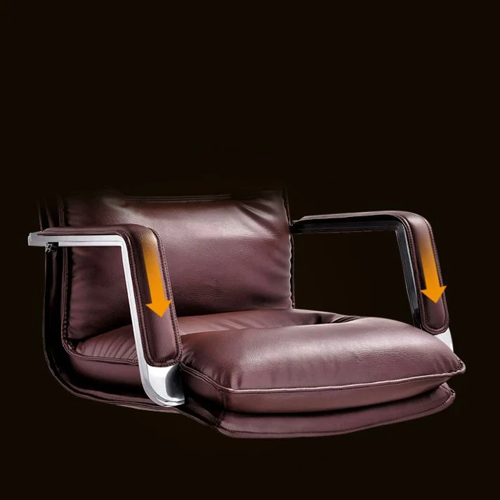 Fauteuil de direction pivotant avec roulettes, fauteuil de direction en simili cuir Clearhalo