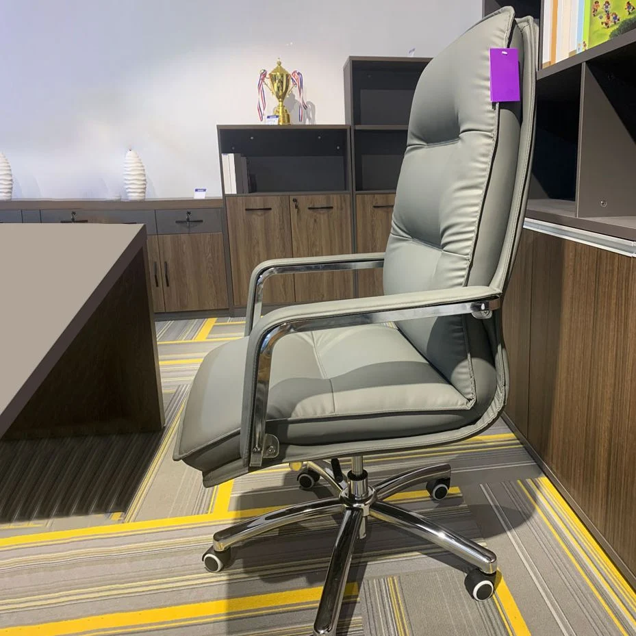 Fauteuil de direction pivotant avec roulettes, fauteuil de direction en simili cuir Clearhalo