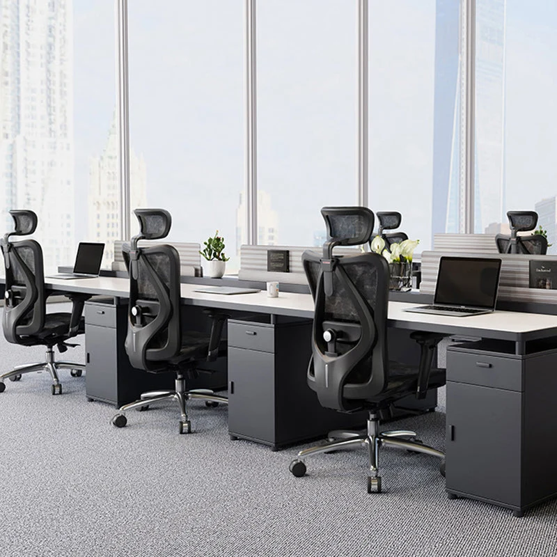 Fauteuil de direction pivotant à bras réglables, moderne, hauteur de siège réglable Clearhalo