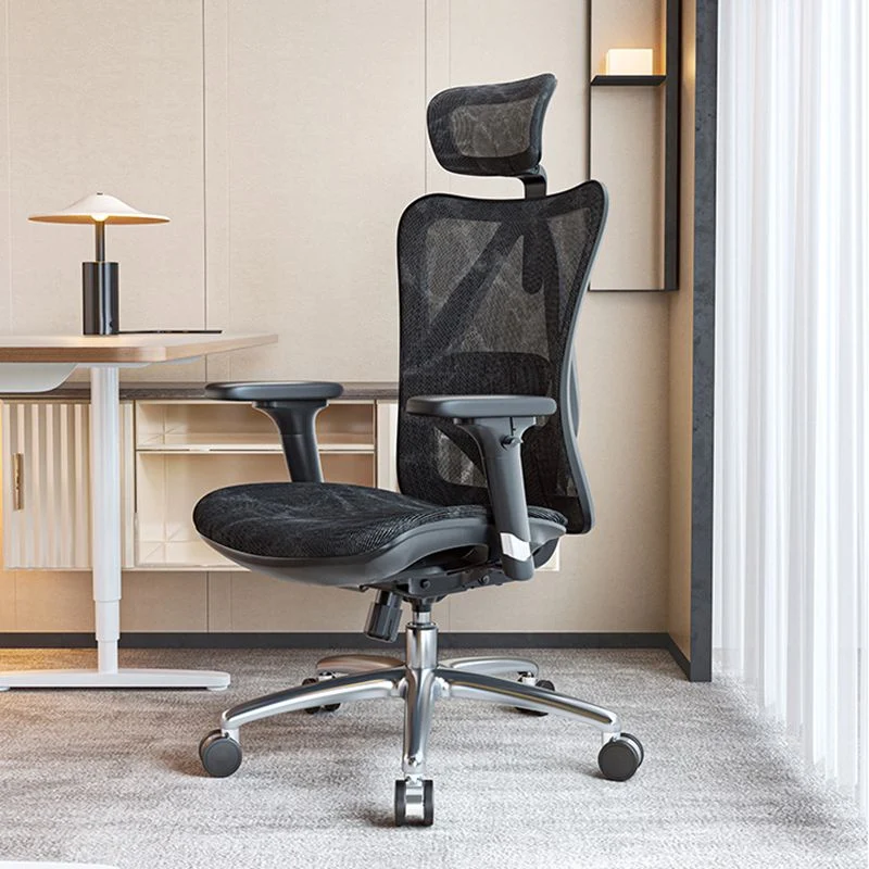 Fauteuil de direction pivotant à bras réglables, moderne, hauteur de siège réglable Clearhalo