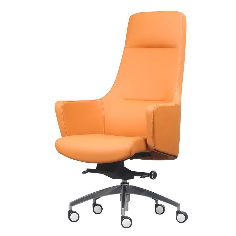 Fauteuil de direction en similicuir, accoudoirs inclus, chaise de direction pour bureau Clearhalo