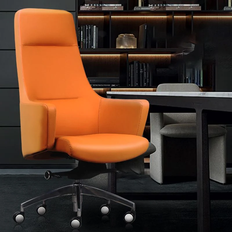 Fauteuil de direction en similicuir, accoudoirs inclus, chaise de direction pour bureau Clearhalo