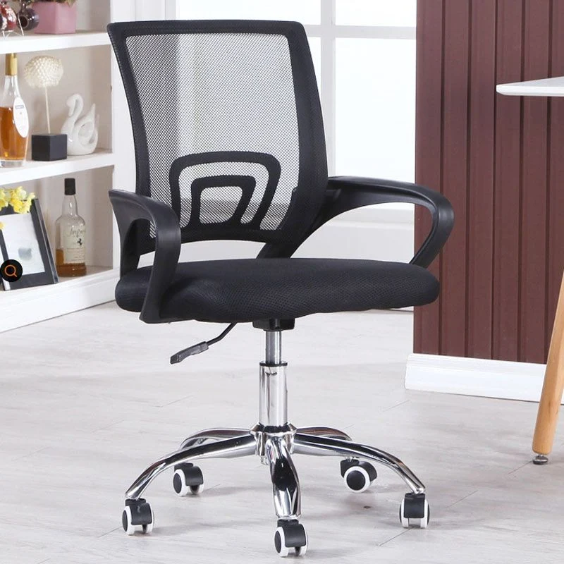 Fauteuil à dossier moyen en microfibre avec mécanisme d'inclinaison contemporain Clearhalo