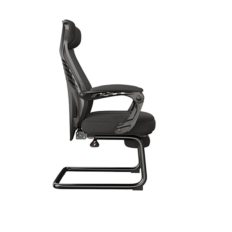 Fauteuil ergonomique moderne sans roues, bureau à bras fixes à dossier haut Clearhalo