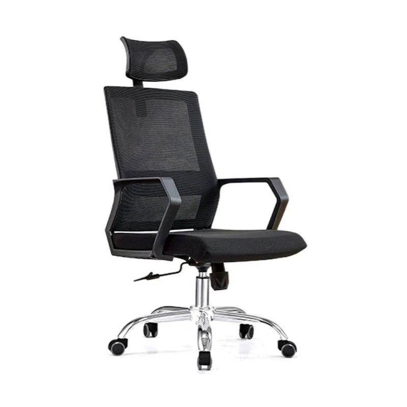Fauteuil moderne et contemporain en microfibre à dossier haut noir Clearhalo