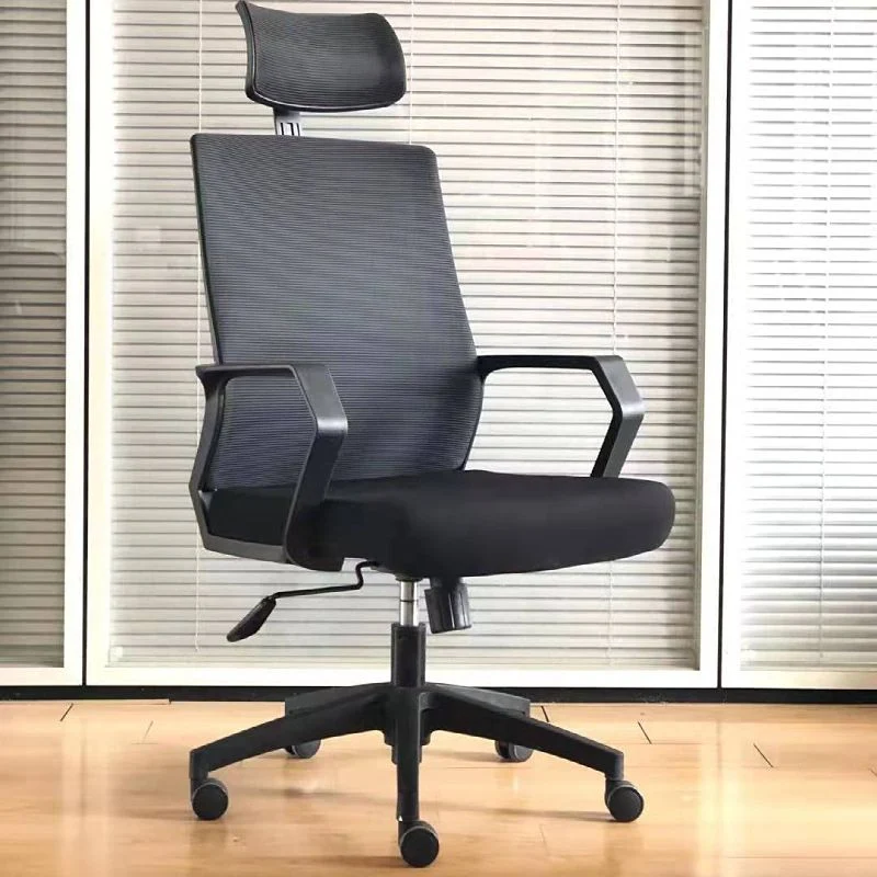 Fauteuil moderne et contemporain en microfibre à dossier haut noir Clearhalo