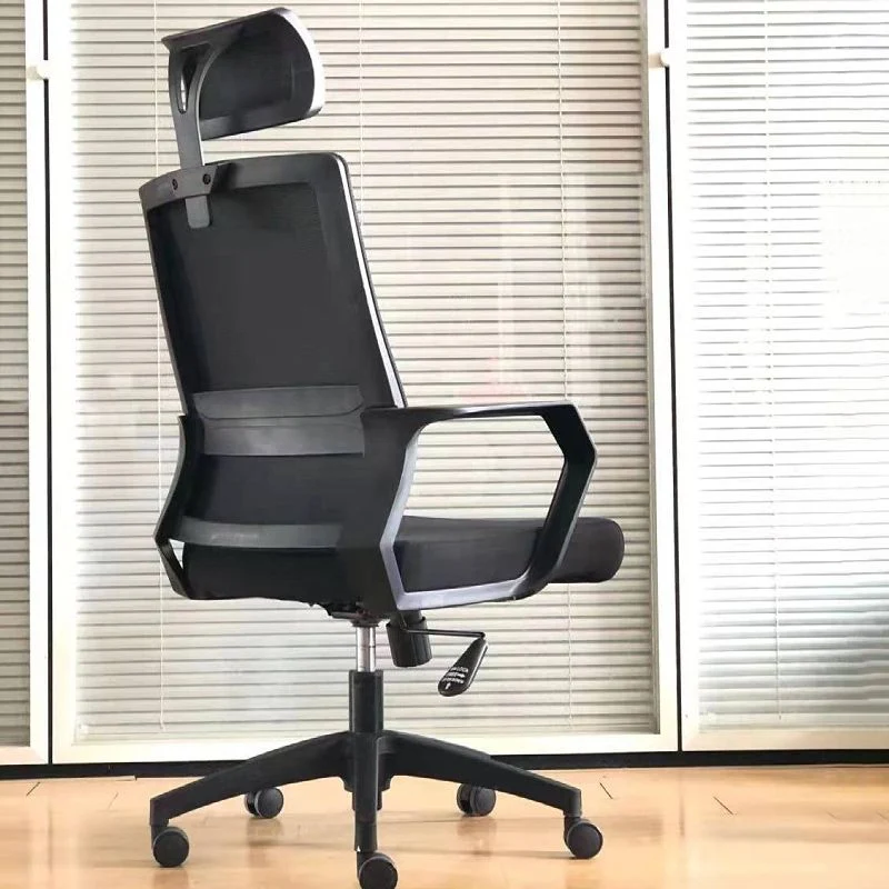 Fauteuil moderne et contemporain en microfibre à dossier haut noir Clearhalo