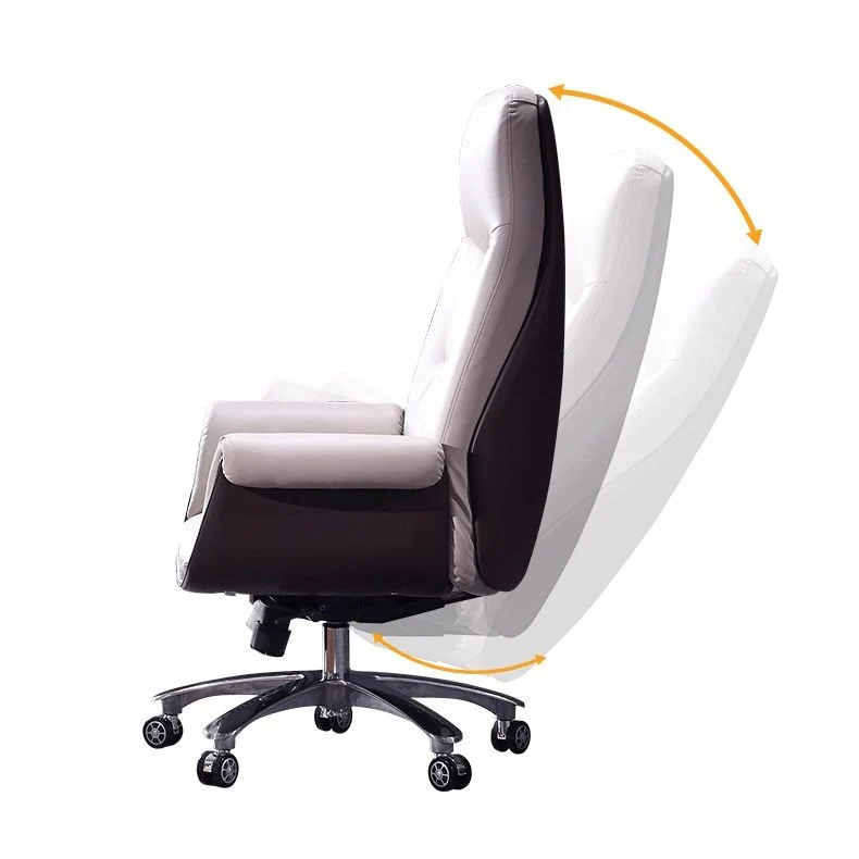 Fauteuil pivotant à bras rembourrés, fauteuil de direction à dossier haut, rembourré ergonomique Clearhalo