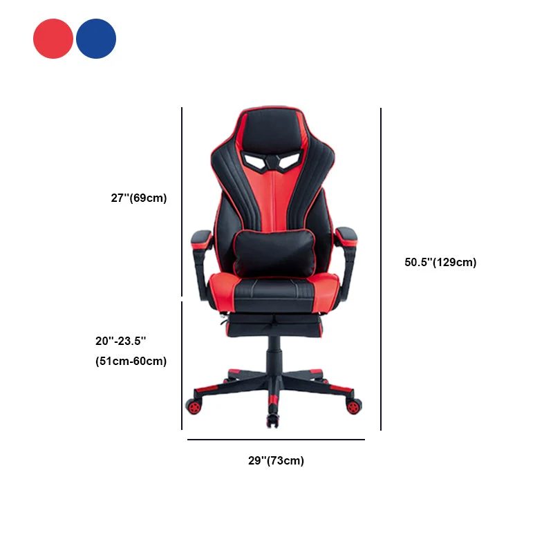 Fauteuil pivotant contemporain de 28 po de largeur avec mécanisme d'inclinaison et fauteuil rembourré Clearhalo