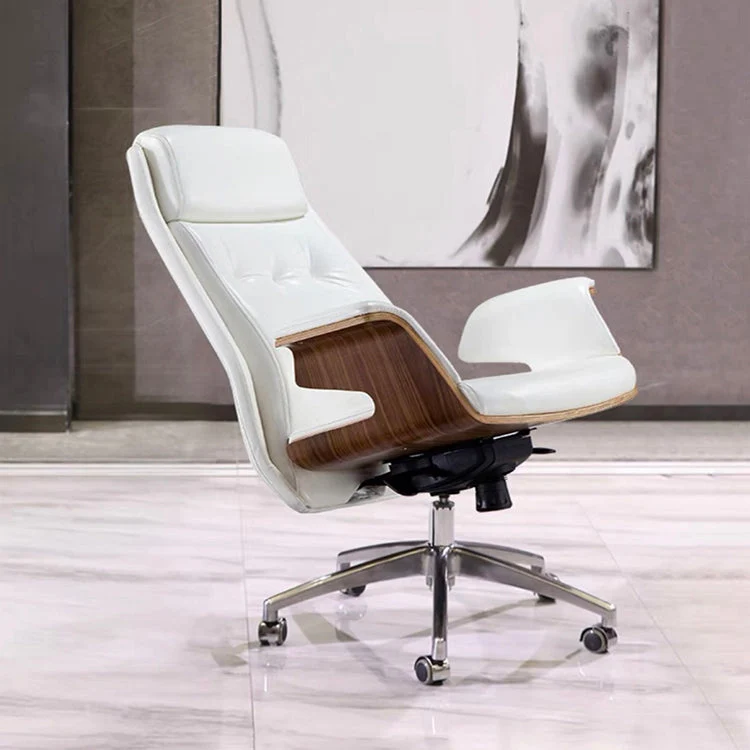 Fauteuil de travail à haut dossier, fauteuil de direction moderne en similicuir Clearhalo