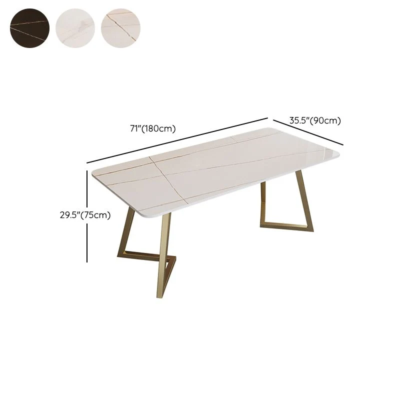 Glam Bureau d'écriture de 29,53 pouces de hauteur, base luge, doré Clearhalo